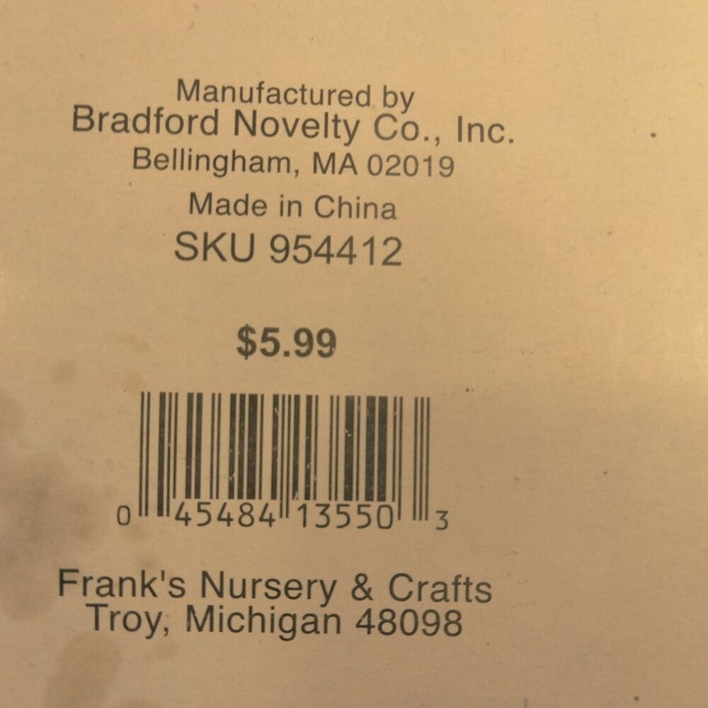 Bradford Christmas Ornament Silver  Glass  North Pole Traditions Franks Nursery - Picture 9 of 10